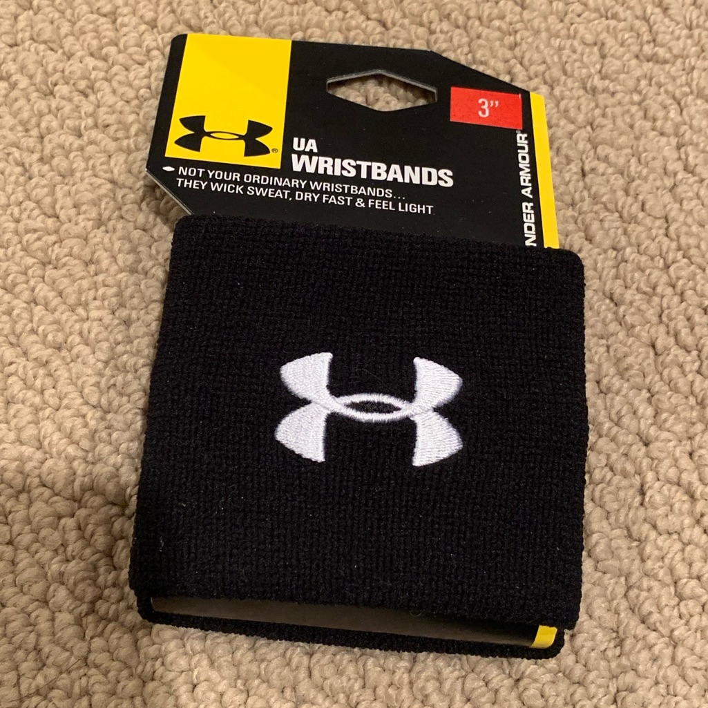 Black Under Armour Wrist Bands